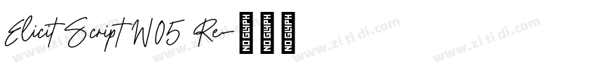Elicit Script W05 Re字体转换